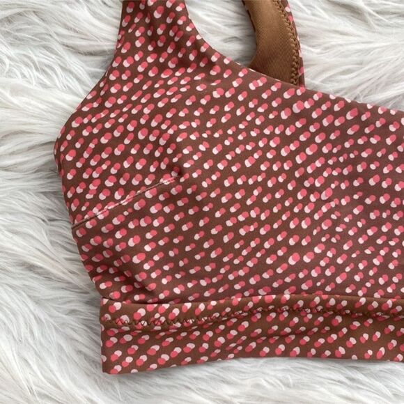 Aerie | Polka Dot Wide Strap Scoop Bikini Top Swimsuit Size M - Picture 6 of 8